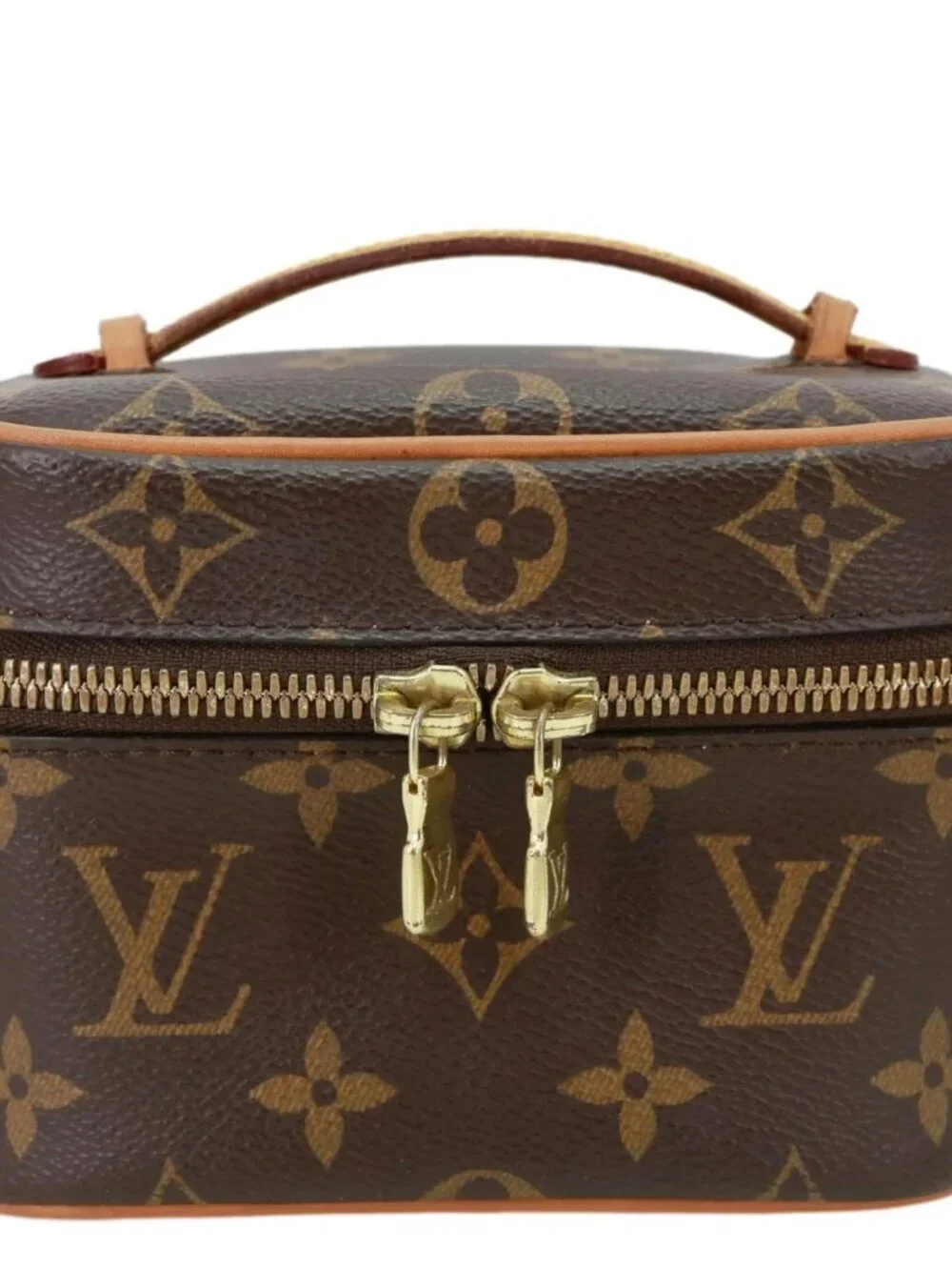 Louis Vuitton  Nice Nano Monogram Canvas Vanity Case Brown